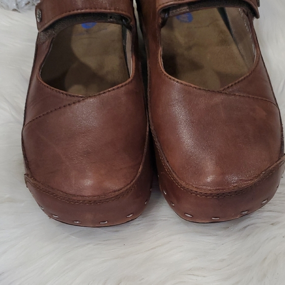 Wolky Brown Comfort Leather Clogs - Picture 10 of 12